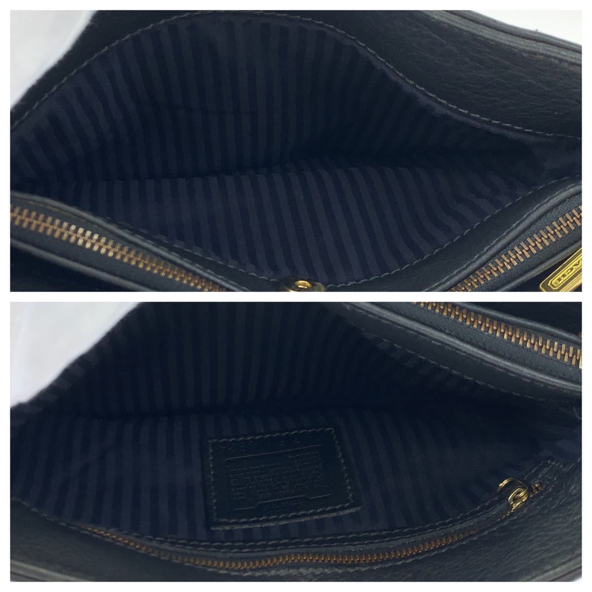 COACH コーチ ブラック 黒 レザー 4924 ショルダーバッグ 斜め掛けバッグ  レディース
