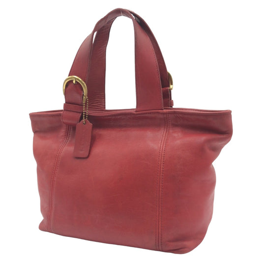 COACH コーチ ヴィンテージ オールドコーチ レッド 赤 ゴールド金具 レザー 4133 ハンドバッグ トートバッグ  レディース