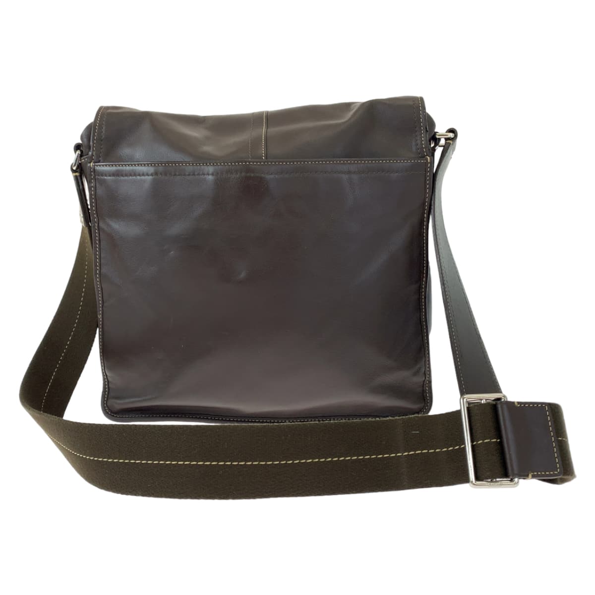 COACH コーチ ブラウン 茶 シルバー金具 レザー F705156 ショルダーバッグ 斜め掛けバッグ  メンズ