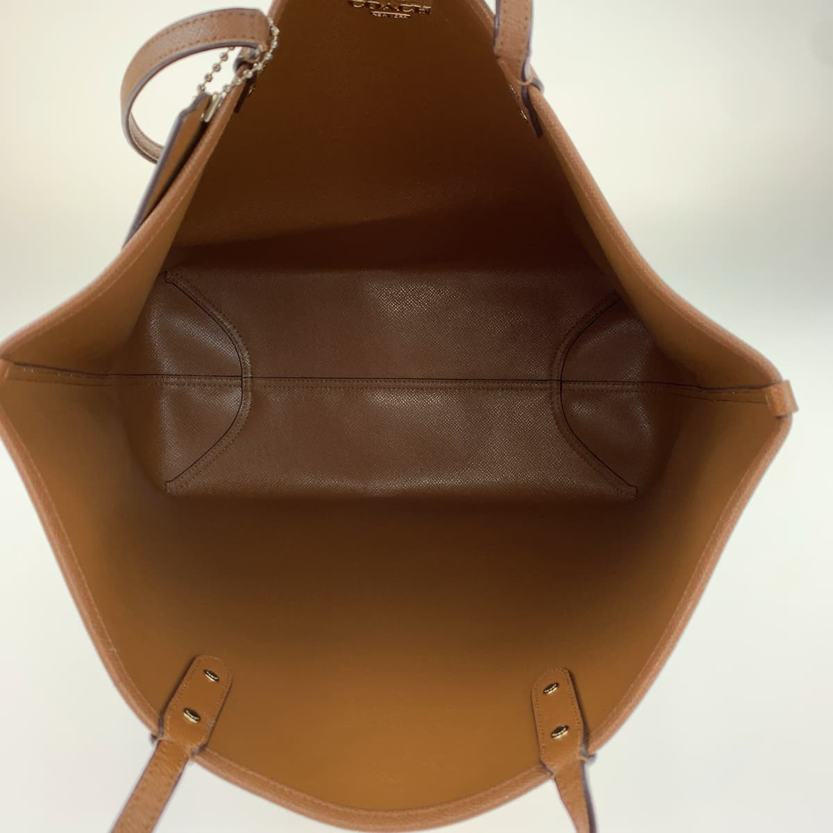 COACH コーチ シグネチャー ブラウン 茶 PVC ショルダーバッグ トートバッグ  レディース