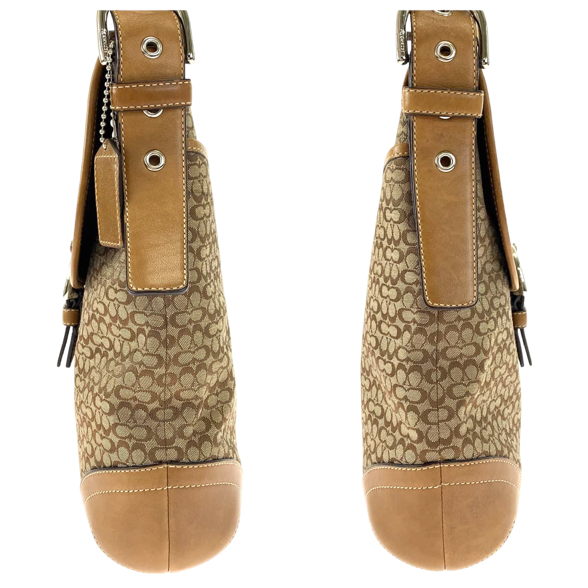 COACH コーチ ソーホー ミニ シグネチャー ブラウン 茶 キャンバス 6376 ショルダーバッグ 斜め掛け  レディース