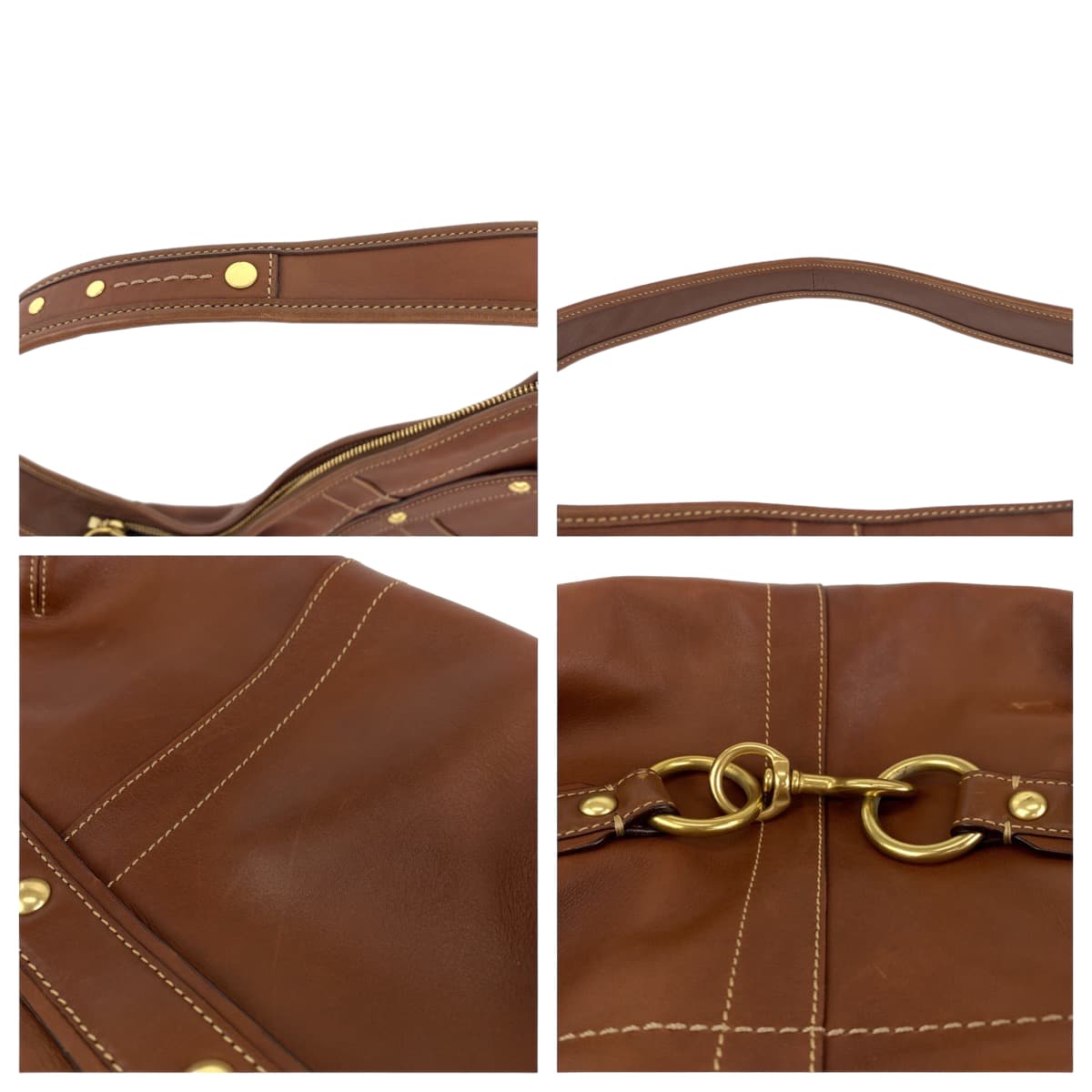 COACH コーチ ブラウン 茶 レザー F11261 ショルダーバッグ 肩掛け  レディース