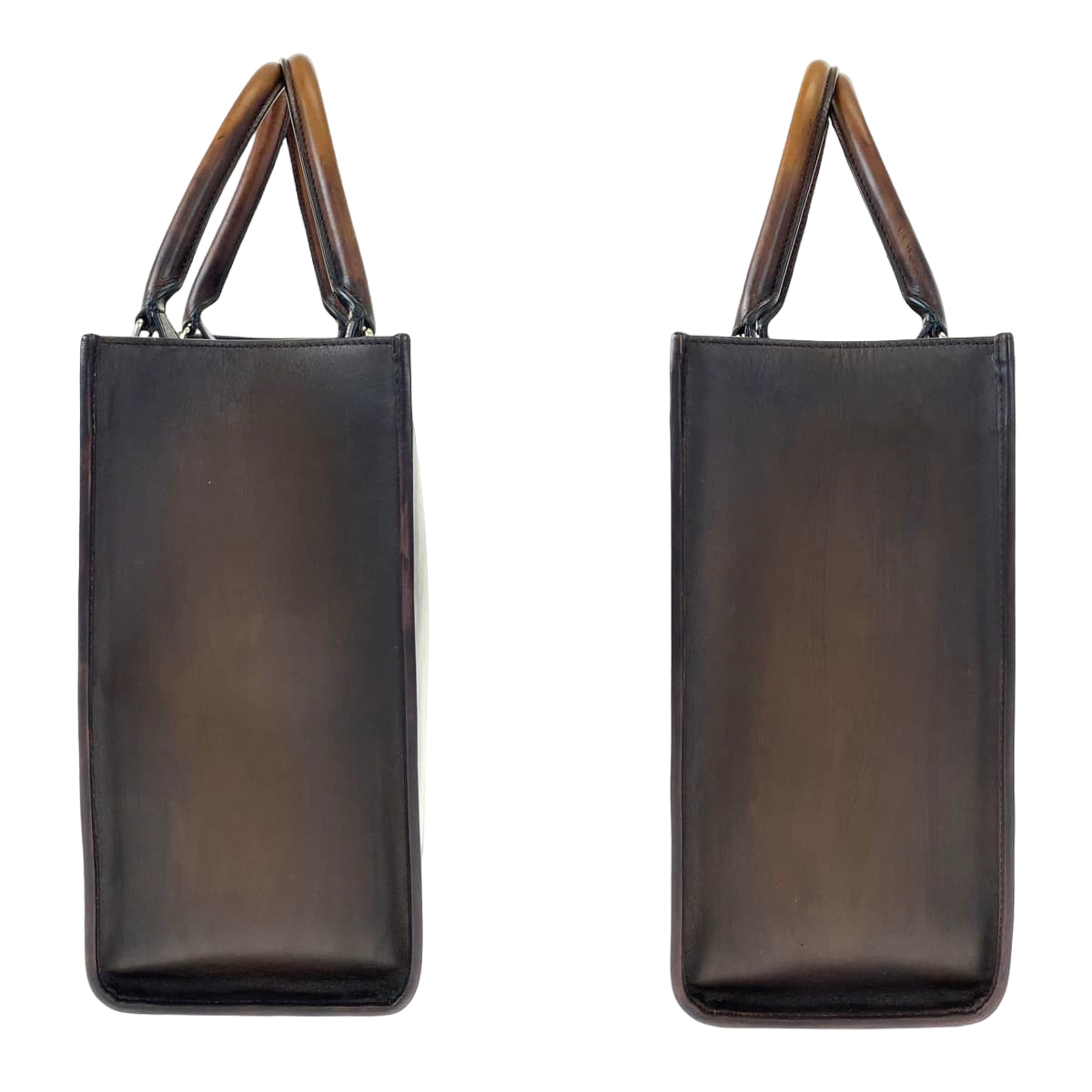 Berluti ベルルッティ カリグラフィ ウリス スモール ブラウン 茶 レザー ショルダーバッグ ハンドバッグ 2way  メンズ