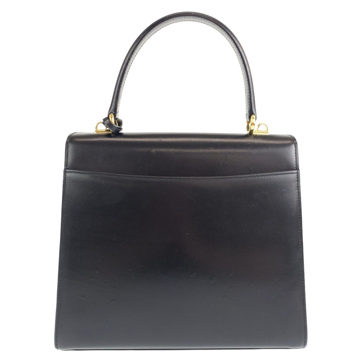 GUCCI グッチ ヴィンテージ オールドグッチ レディロック ミラー付き ブラック 黒 ゴールド金具 ボックスカーフ 000 26 0258 ショルダーバッグ ハンドバッグ 2way  レディース