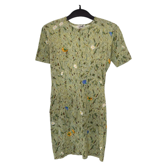 HERMES エルメス 総柄 グリーン 緑 マルチカラー コットン 190826K 半袖Tシャツ カットソー  レディース