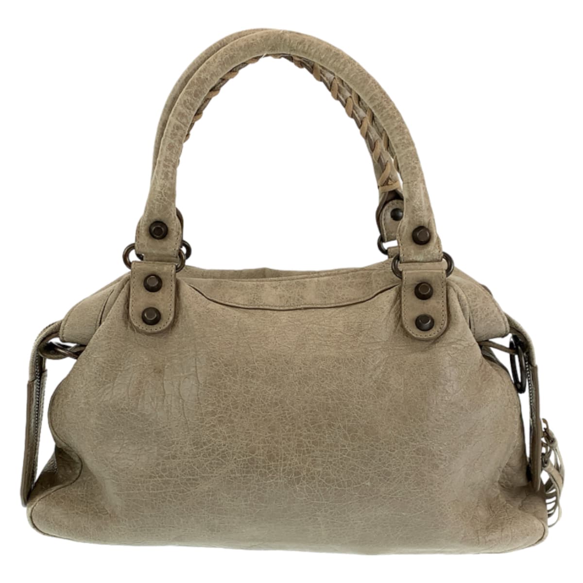 BALENCIAGA バレンシアガ ザ シティ ベージュ 薄茶色 レザー 300295 ショルダーバッグ ハンドバッグ 2WAY  レディース