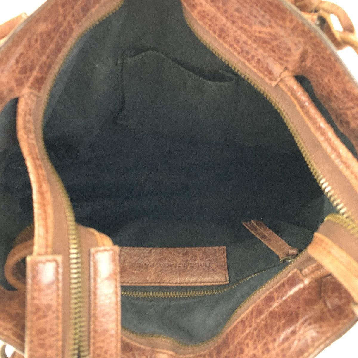 BALENCIAGA バレンシアガ ザ シティ ブラウン 茶 レザー ショルダーバッグ ハンドバッグ 2way  レディース