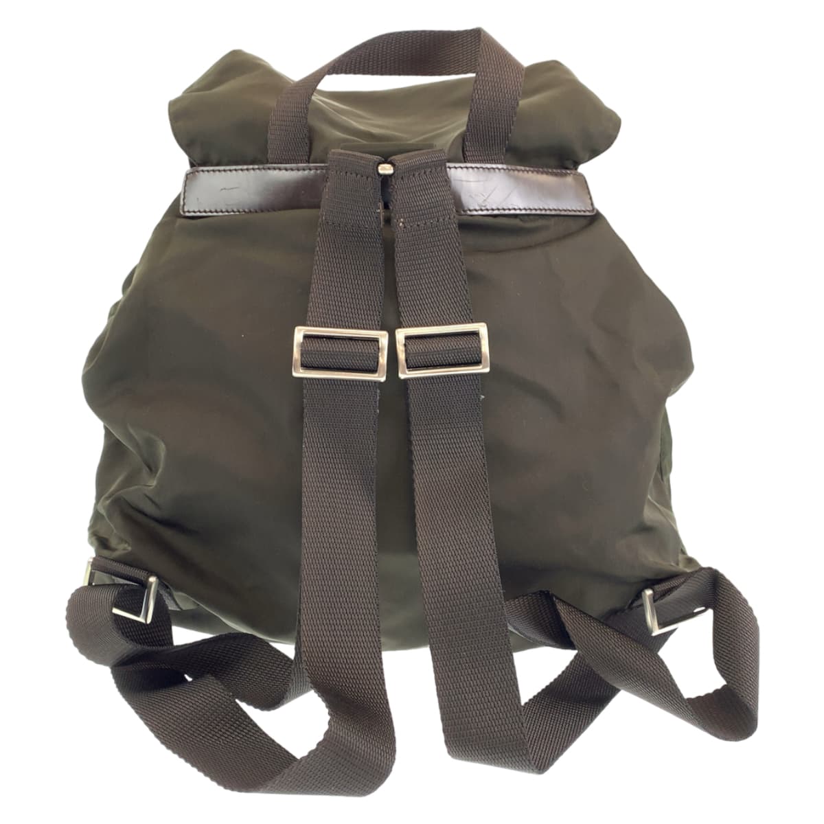 PRADA Prada Tessuto Khaki Green Nylon Rucksack Backpack for Men