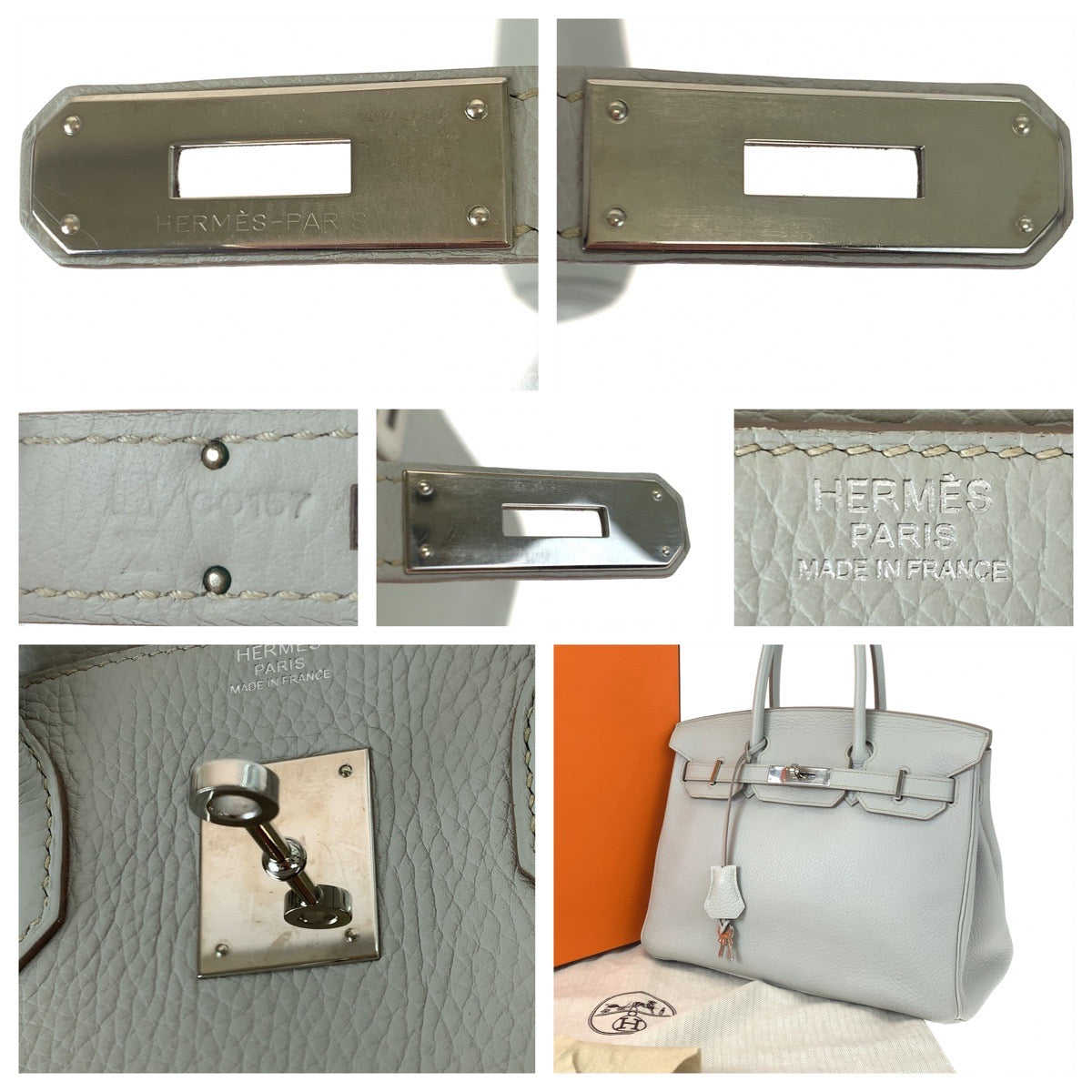 HERMES エルメス バーキン30 パッシュマン ゴールド金具 トリヨンクレマンス ハンドバッグ トートバッグ  レディース
