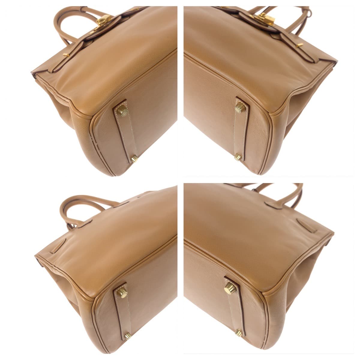 HERMES エルメス バーキン35 ナチュラル ゴールド金具 クシュベル ハンドバッグ トートバッグ □E刻印  レディース
