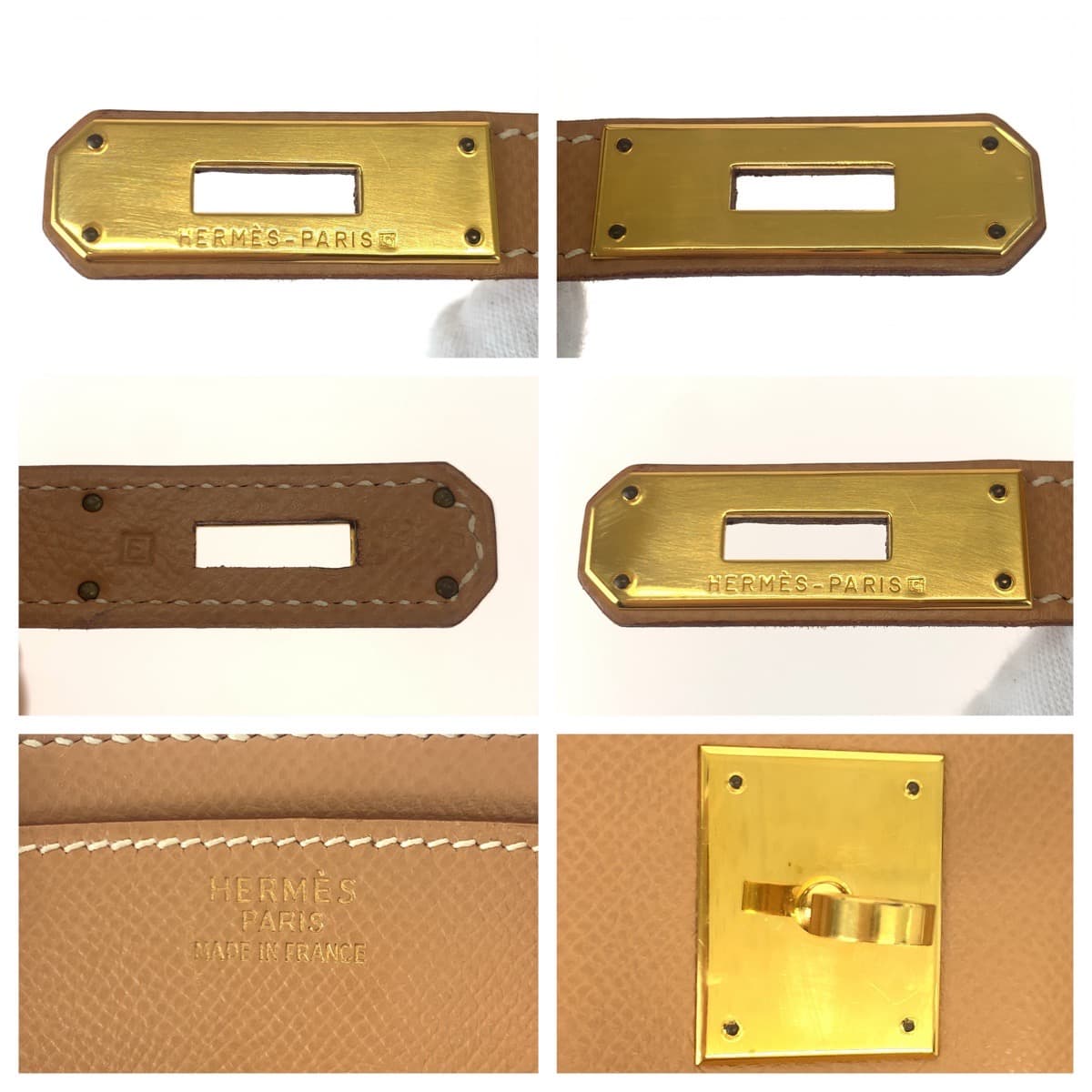 HERMES エルメス バーキン35 ナチュラル ゴールド金具 クシュベル ハンドバッグ トートバッグ □E刻印  レディース