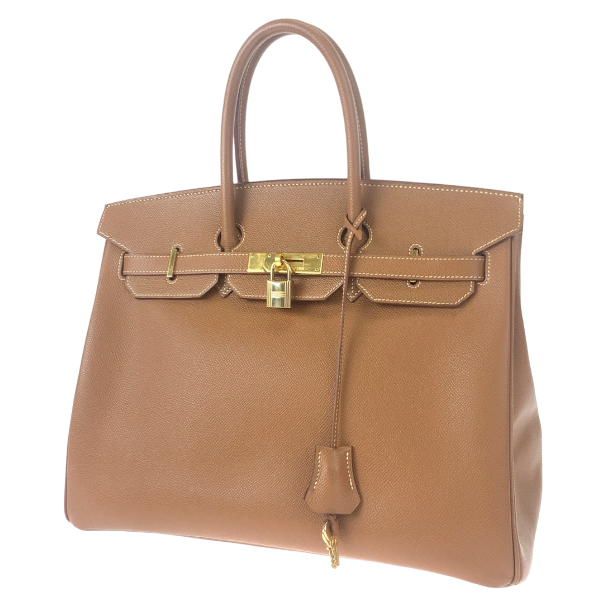 HERMES エルメス バーキン35 ナチュラル ベージュ ゴールド金具 ヴォーエプソン ハンドバッグ トートバッグ □G刻印  レディース