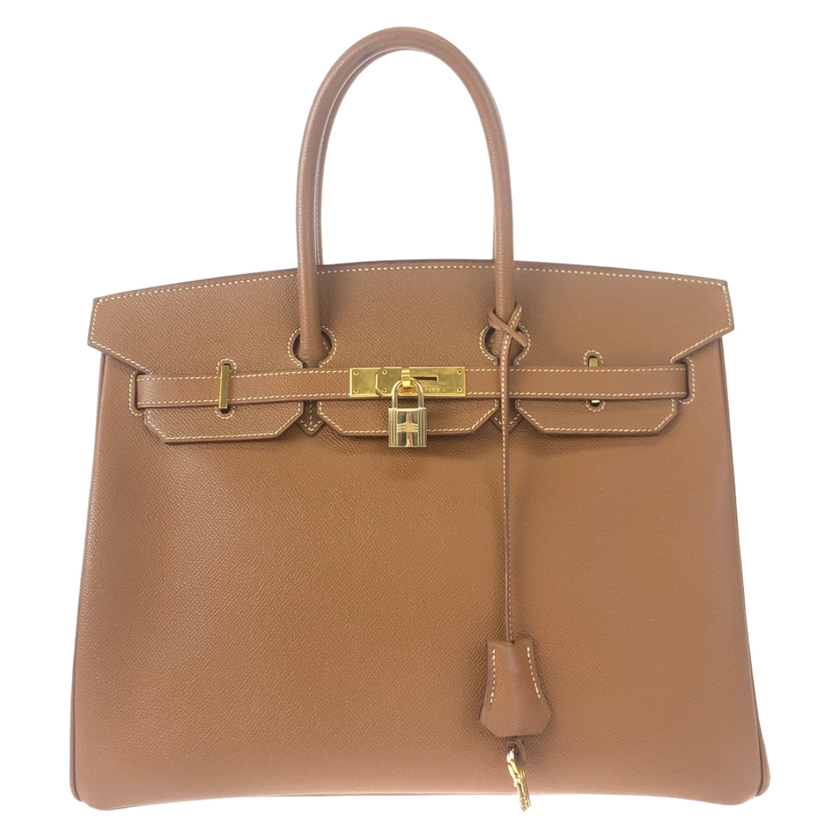 HERMES エルメス バーキン35 ナチュラル ベージュ ゴールド金具 ヴォーエプソン ハンドバッグ トートバッグ □G刻印  レディース