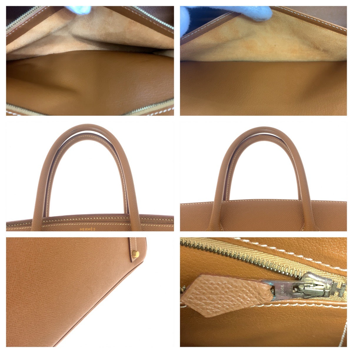 HERMES エルメス バーキン35 ナチュラル ベージュ ゴールド金具 ヴォーエプソン ハンドバッグ トートバッグ □G刻印  レディース