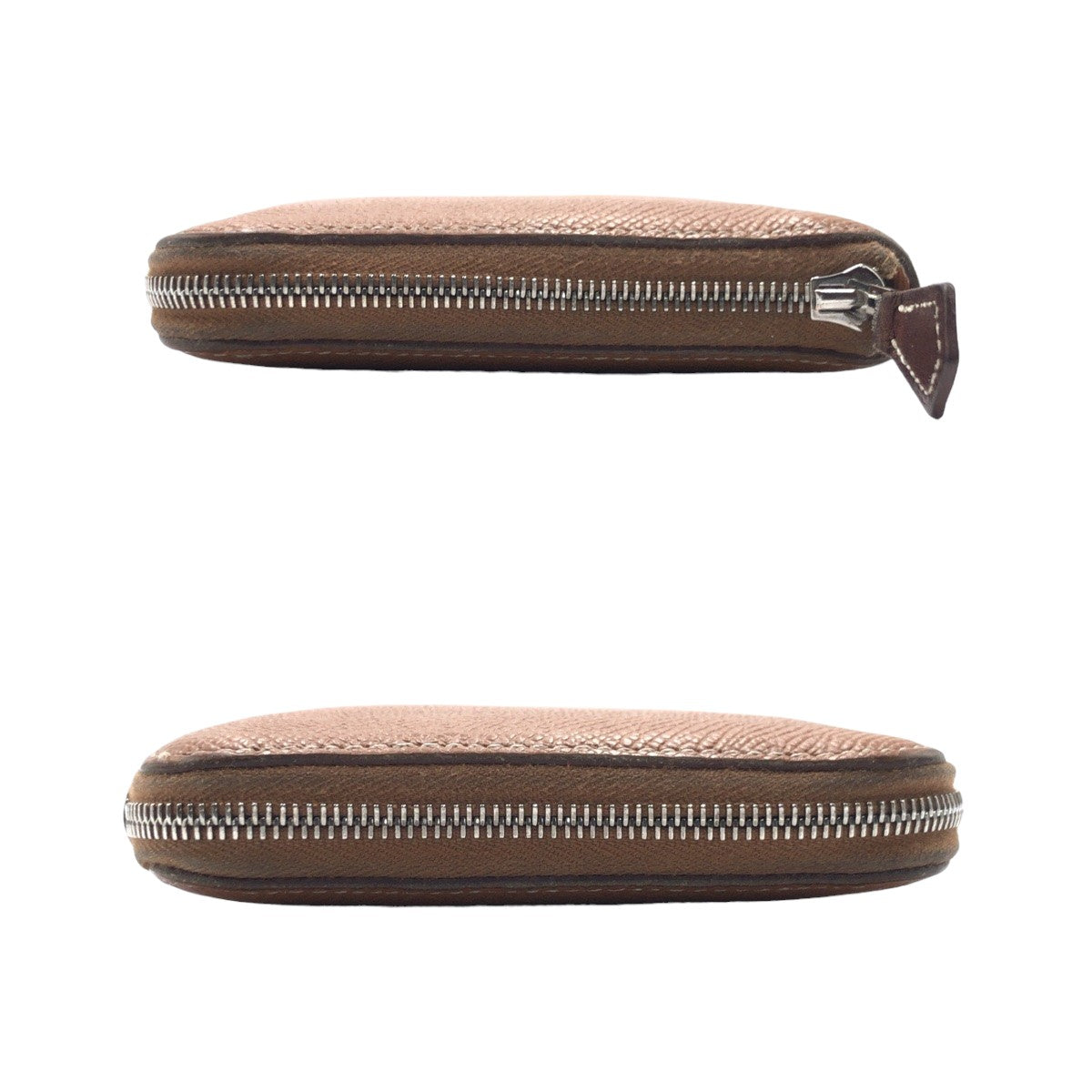 HERMES エルメス アザップ シルクイン ロング  ゴールド シルバー金具 / エプソン 長財布 ラウンドファスナー D刻印  レディース