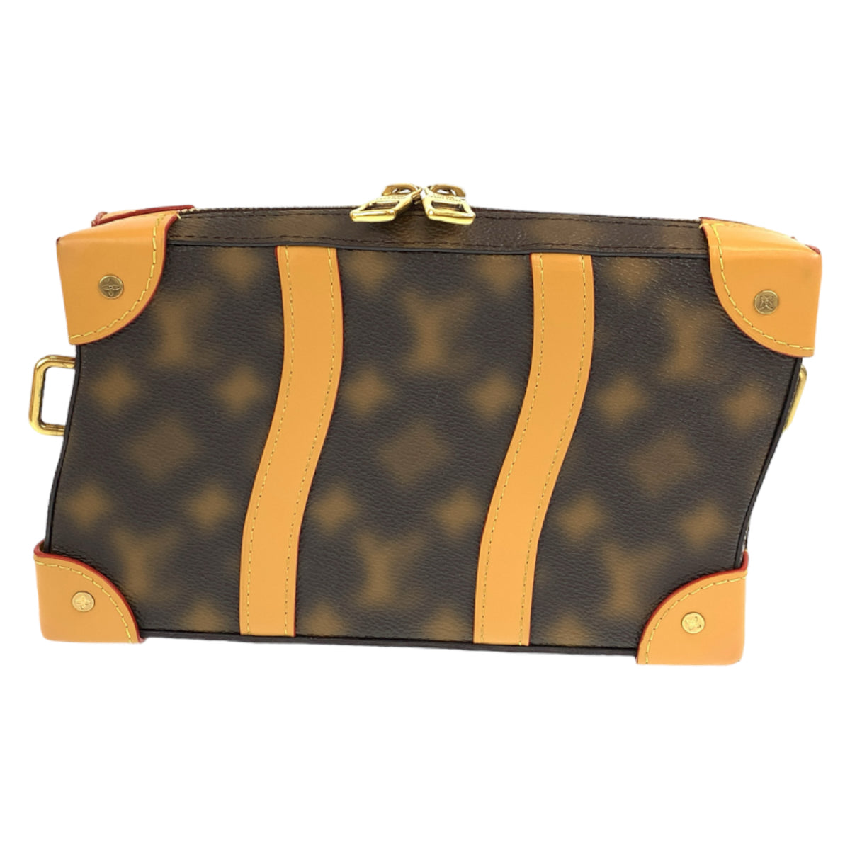 LOUIS VUITTON ルイヴィトン モノグラム ソフトトランク ブラウン 茶 ゴールド金具 PVC M81580 ショルダーバッグ 斜め掛けバッグ  メンズ
