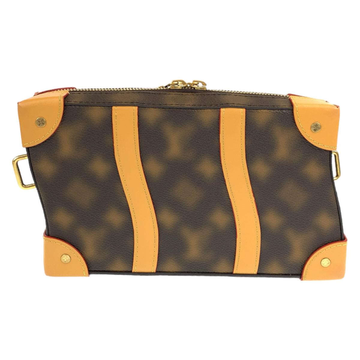 LOUIS VUITTON ルイヴィトン モノグラム ソフトトランク ブラウン 茶 ゴールド金具 PVC M81580 ショルダーバッグ 斜め掛けバッグ  メンズ
