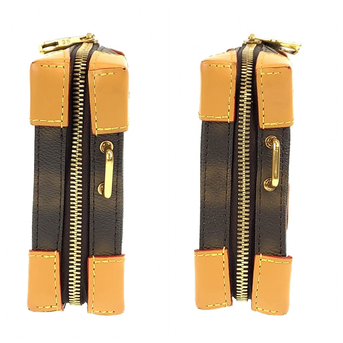 LOUIS VUITTON ルイヴィトン モノグラム ソフトトランク ブラウン 茶 ゴールド金具 PVC M81580 ショルダーバッグ 斜め掛けバッグ  メンズ
